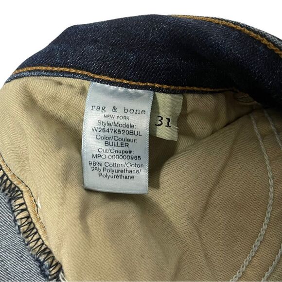 RAG & BONE Nina High Rise Ankle Straight Leg Jeans 31 - Picture 9 of 10